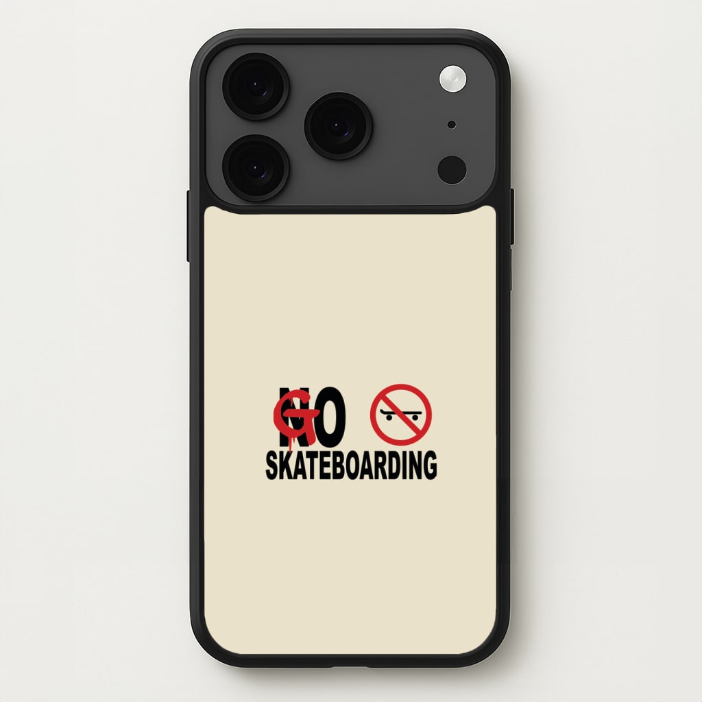 Go Skateboarding - Skate Aesthetic Phone Case for iPhone 17 Pro Max