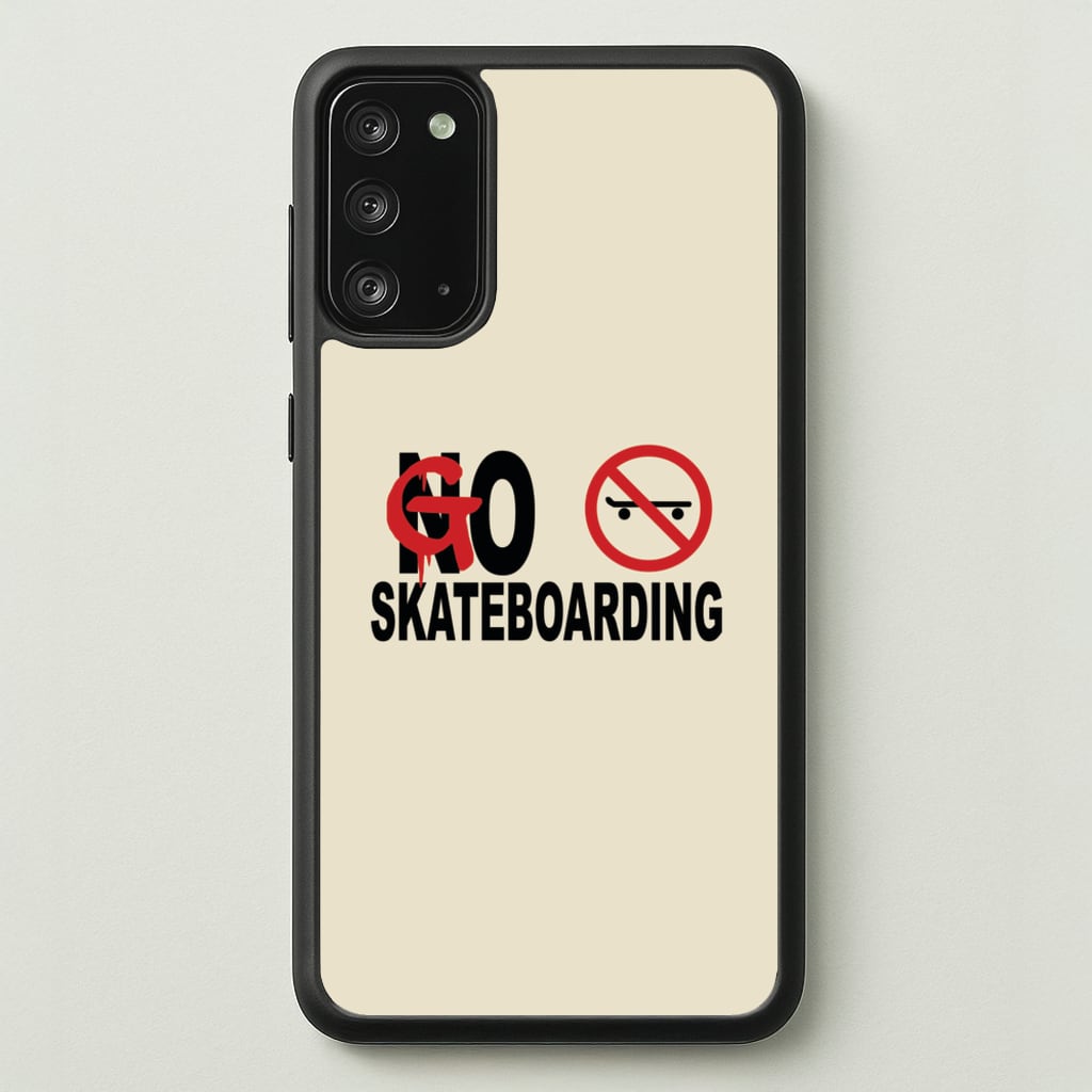 Go Skateboarding - Skate Aesthetic - Skate Aesthetic Phone Case for Galaxy Note 20