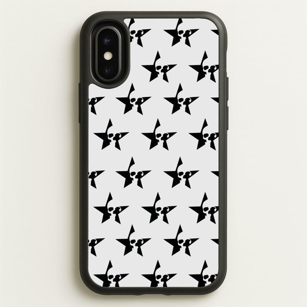 Skulls And Stars - Skate Aesthetic - Skate Aesthetic Phone Case for iPhone X / XS