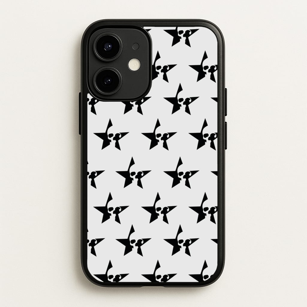 Skulls And Stars - Skate Aesthetic - Skate Aesthetic Phone Case for iPhone 12 Mini