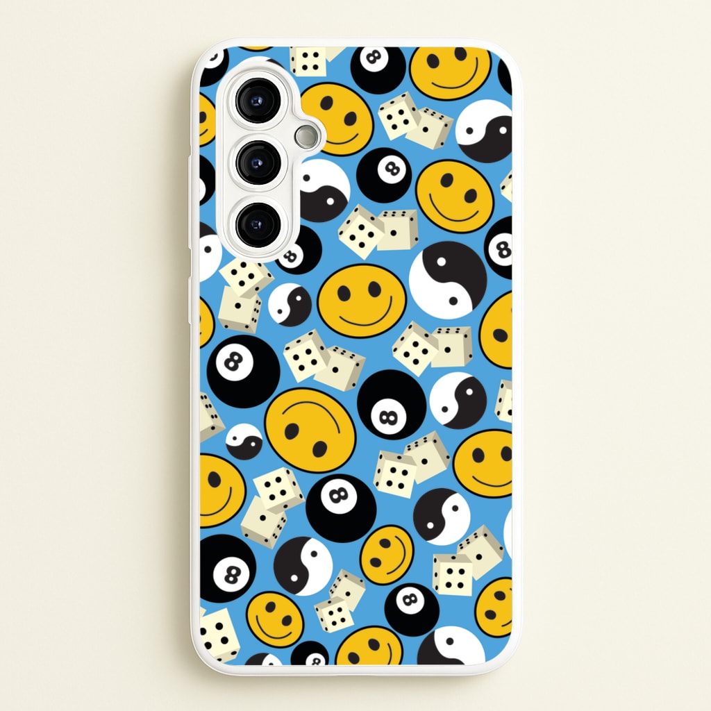 8 Ball Pattern - Skate Aesthetic - Skate Aesthetic Phone Case for Galaxy A54