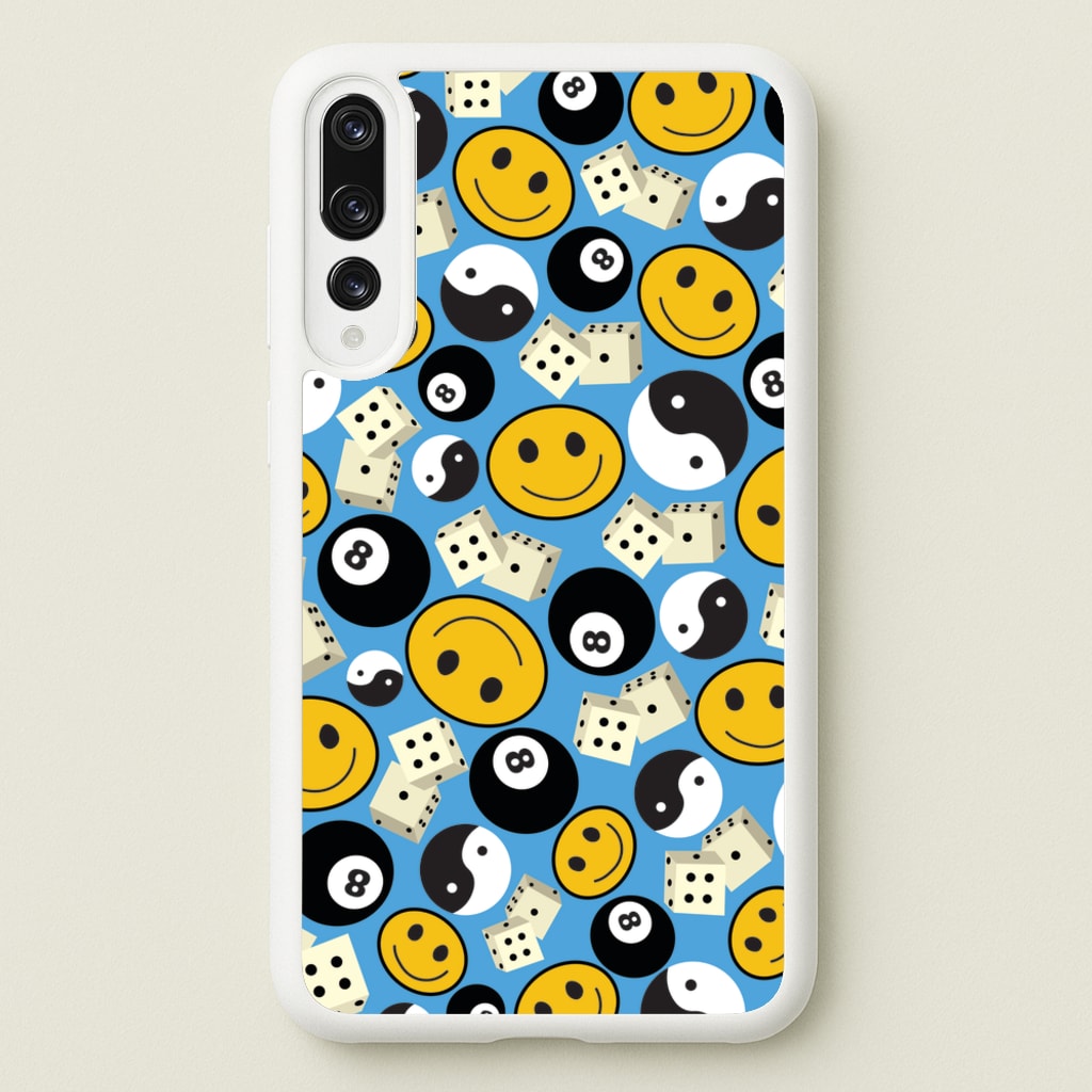 8 Ball Pattern - Skate Aesthetic - Skate Aesthetic Phone Case for Huawei P20 Pro
