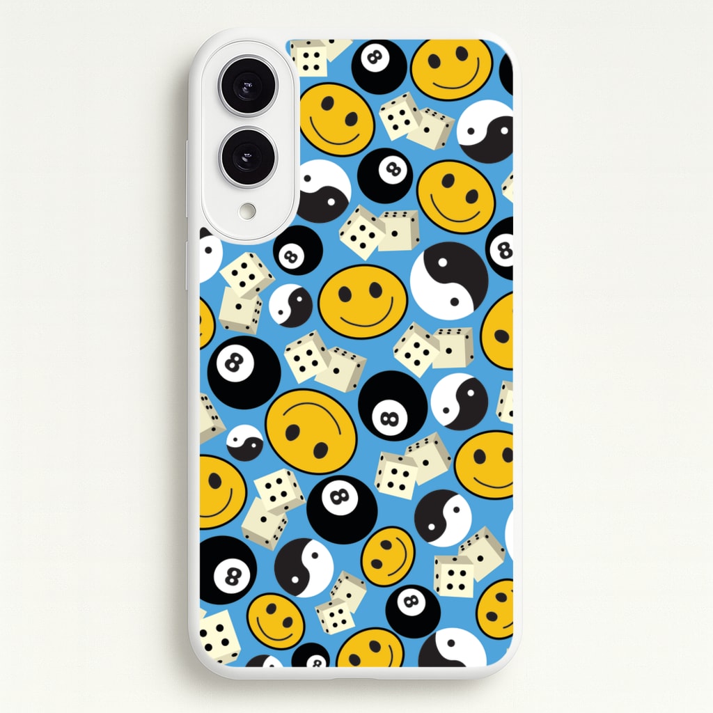 8 Ball Pattern - Skate Aesthetic - Skate Aesthetic Phone Case for Galaxy S25 Edge