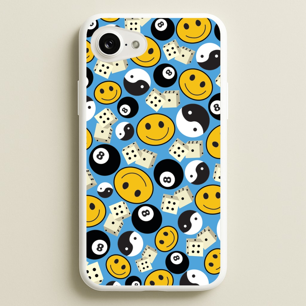 8 Ball Pattern - Skate Aesthetic - Skate Aesthetic Phone Case for iPhone 16e