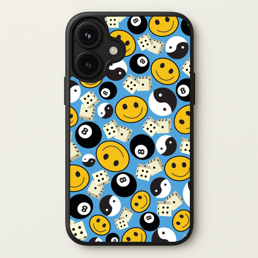 8 Ball Pattern - Skate Aesthetic Phone Case for iPhone 17