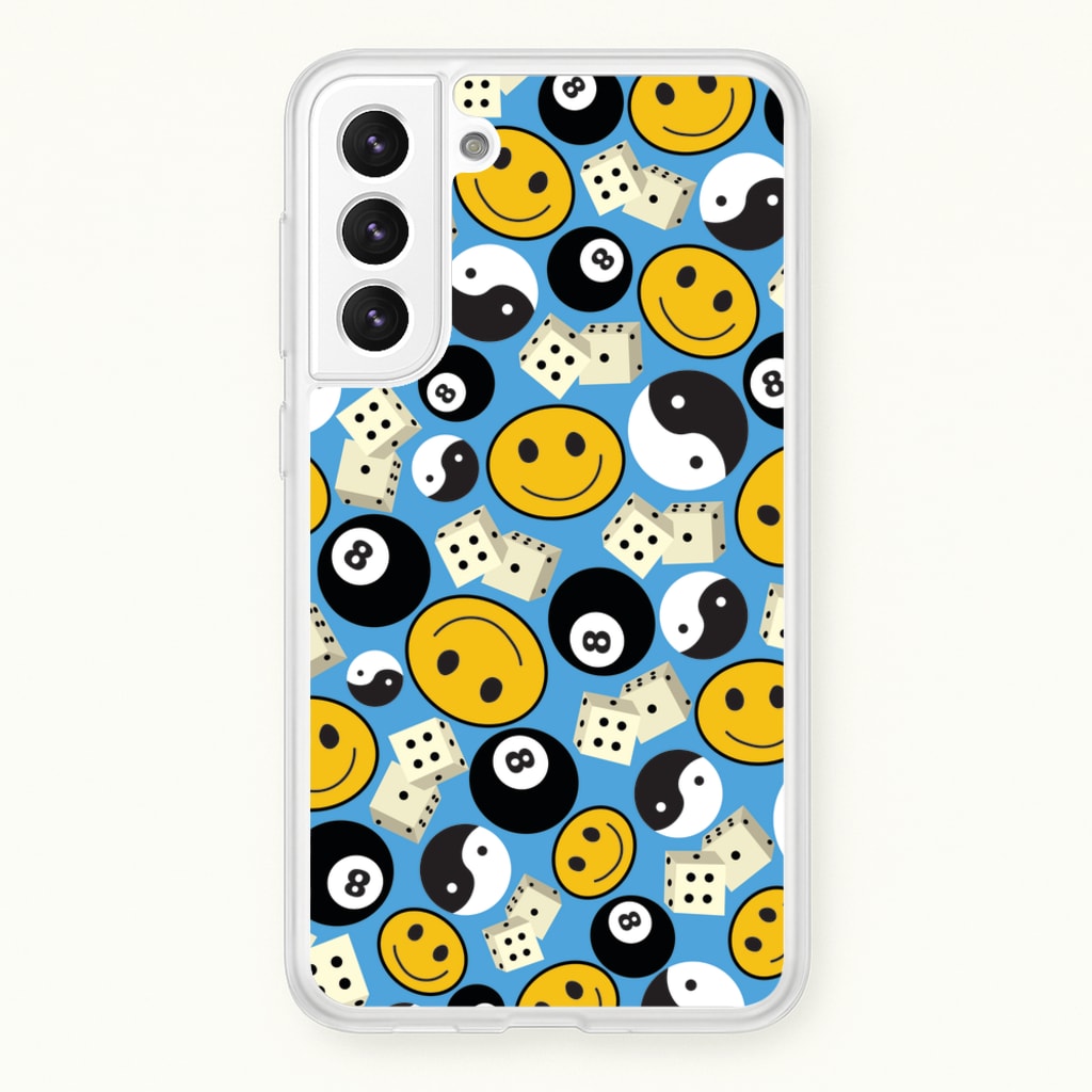 8 Ball Pattern - Skate Aesthetic - Skate Aesthetic Phone Case for Galaxy S22 Plus