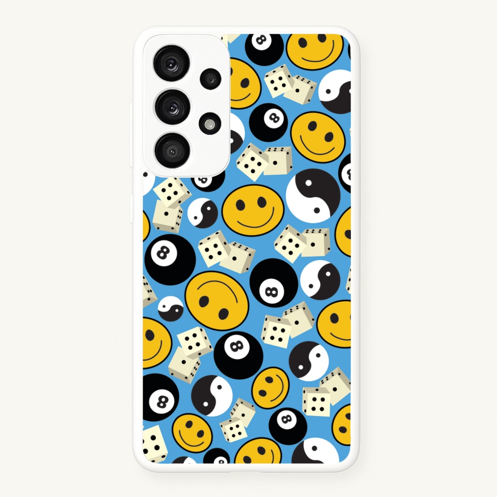 8 Ball Pattern - Skate Aesthetic - Skate Aesthetic Phone Case for Galaxy A53