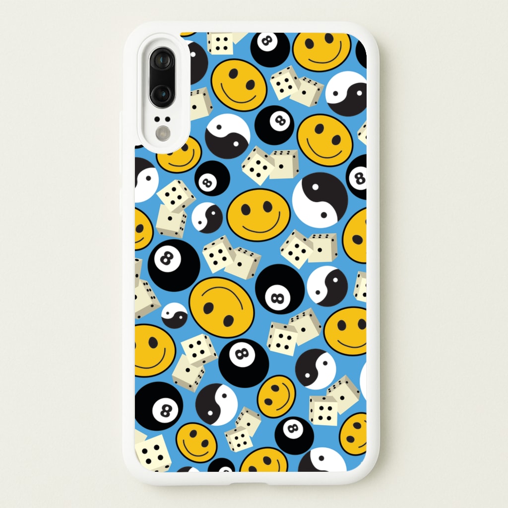 8 Ball Pattern - Skate Aesthetic - Skate Aesthetic Phone Case for Huawei P20