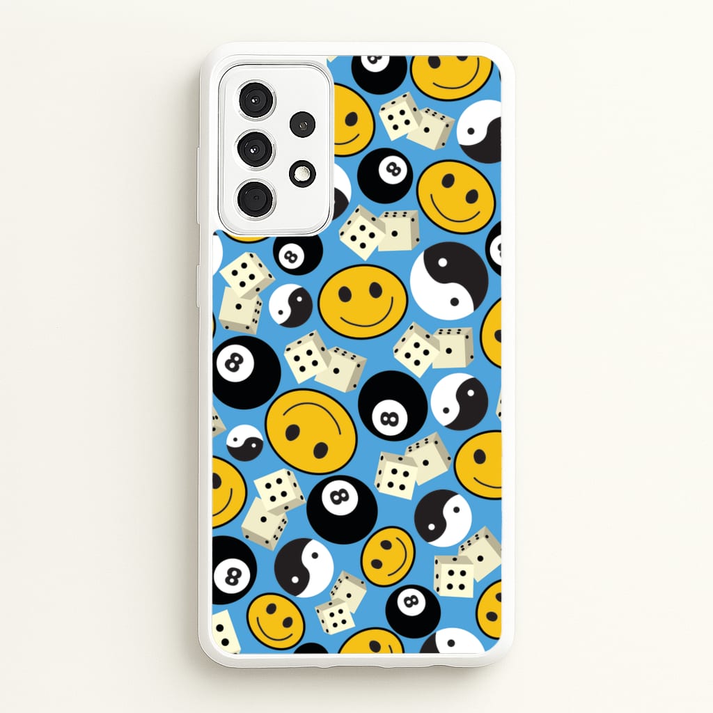 8 Ball Pattern - Skate Aesthetic - Skate Aesthetic Phone Case for Galaxy A52 / A52s
