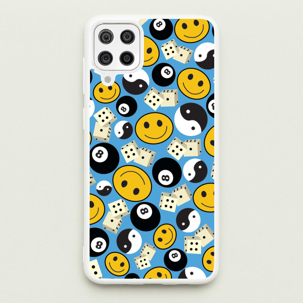 8 Ball Pattern - Skate Aesthetic - Skate Aesthetic Phone Case for Galaxy A12