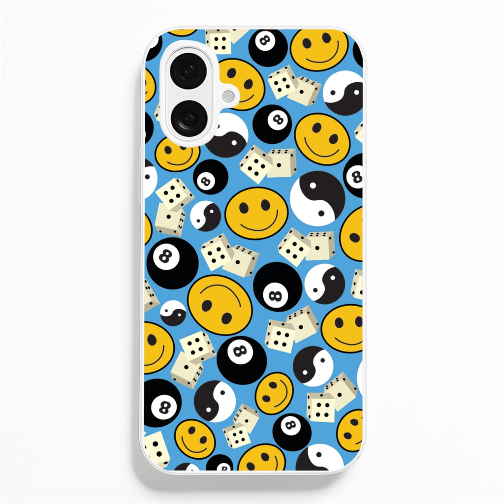 8 Ball Pattern - Skate Aesthetic - Skate Aesthetic Phone Case for iPhone 16 Plus