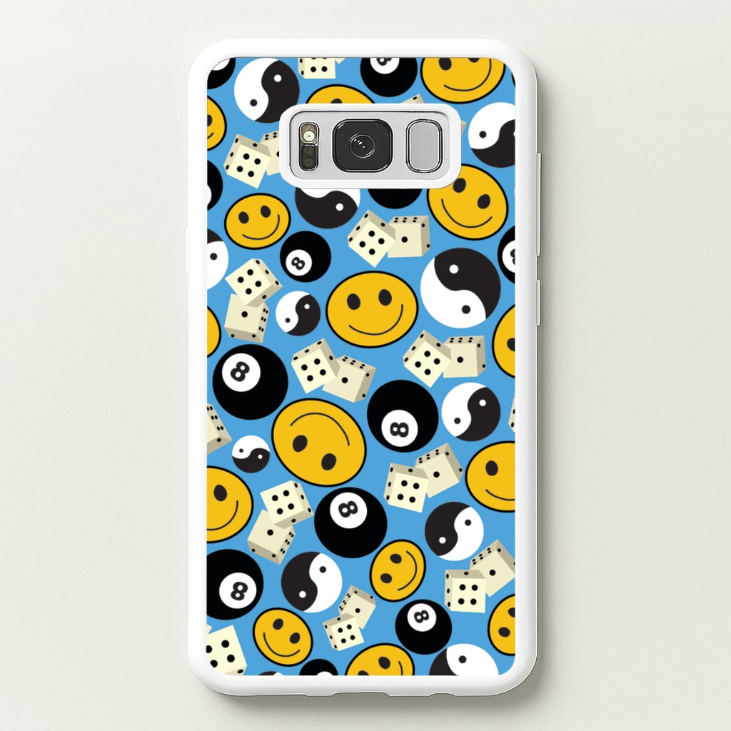 8 Ball Pattern - Skate Aesthetic - Skate Aesthetic Phone Case for Galaxy S8 Plus