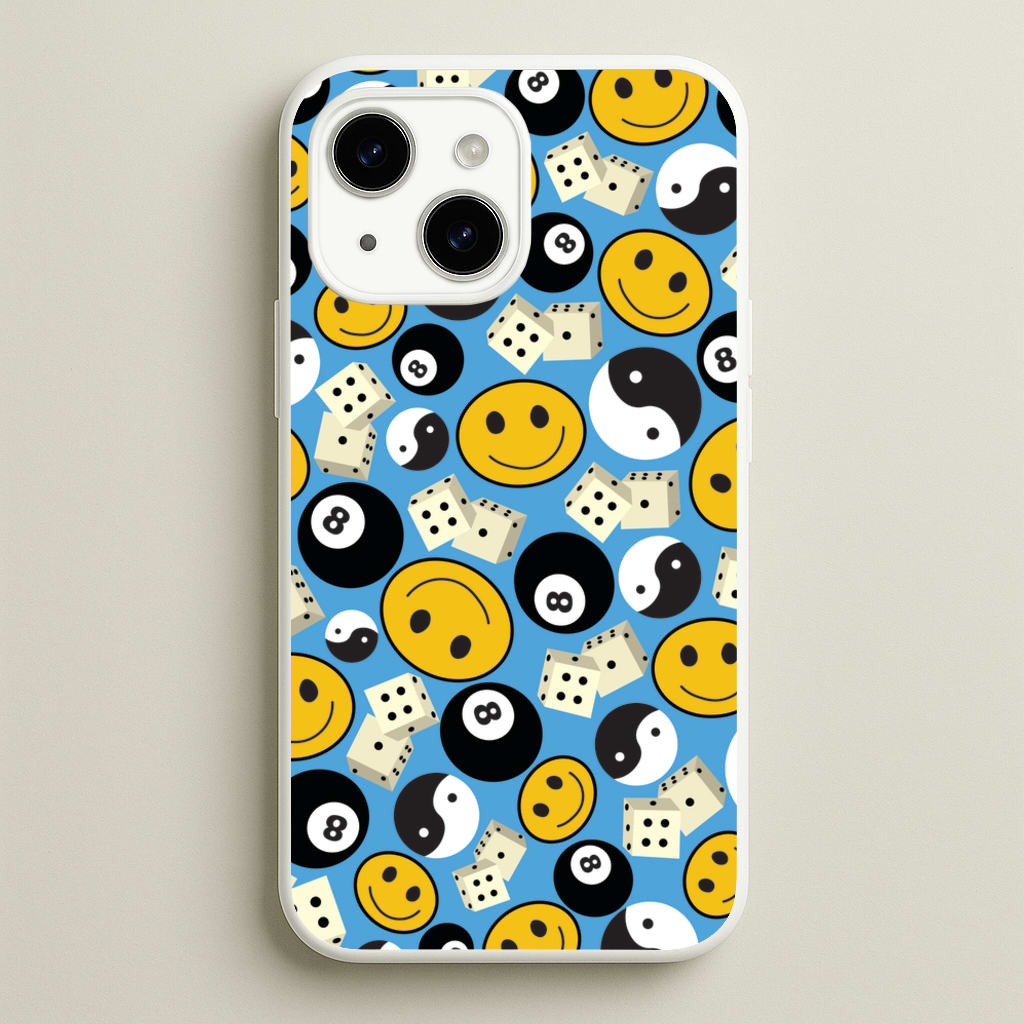 8 Ball Pattern - Skate Aesthetic - Skate Aesthetic Phone Case for iPhone 14