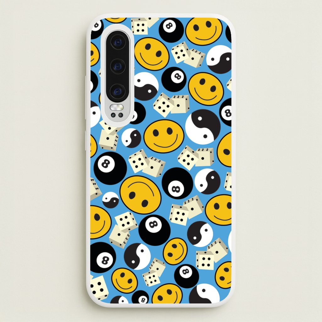 8 Ball Pattern - Skate Aesthetic - Skate Aesthetic Phone Case for Huawei P30