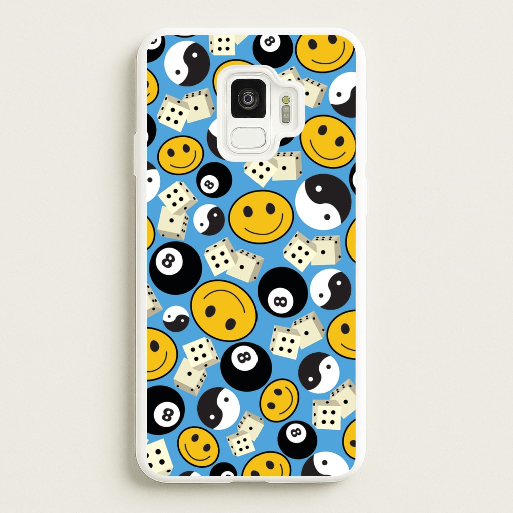 8 Ball Pattern - Skate Aesthetic - Skate Aesthetic Phone Case for Galaxy S9