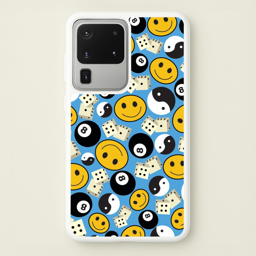 8 Ball Pattern - Skate Aesthetic - Skate Aesthetic Phone Case for Galaxy S20 Ultra