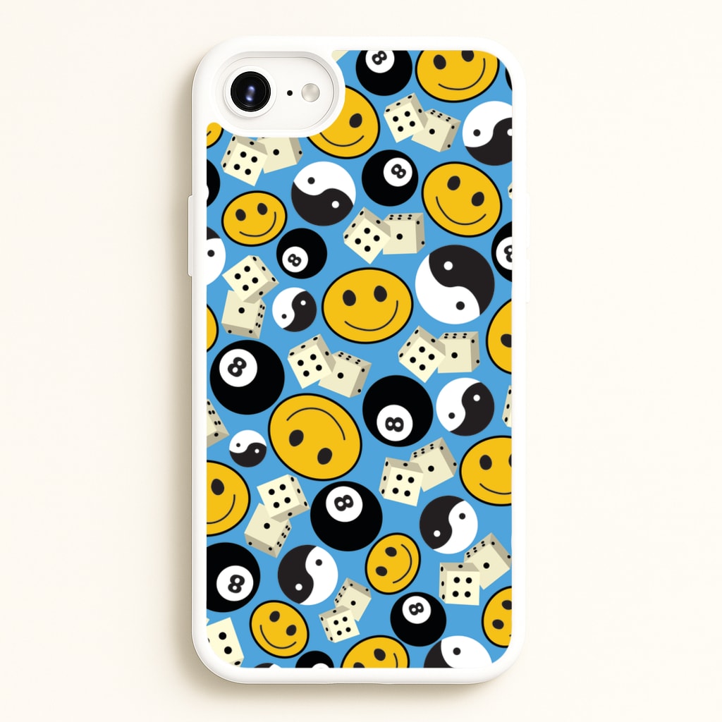 8 Ball Pattern - Skate Aesthetic - Skate Aesthetic Phone Case for iPhone 6 / 7 / 8 / SE