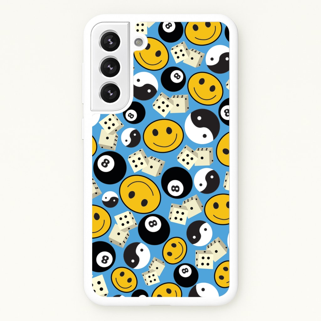 8 Ball Pattern - Skate Aesthetic - Skate Aesthetic Phone Case for Galaxy S21 Plus