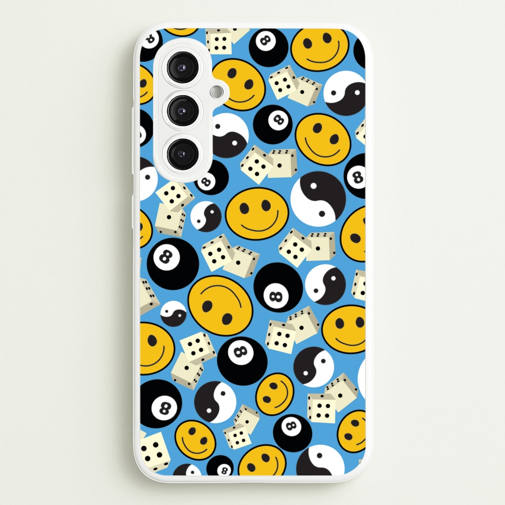 8 Ball Pattern - Skate Aesthetic - Skate Aesthetic Phone Case for Galaxy S23FE