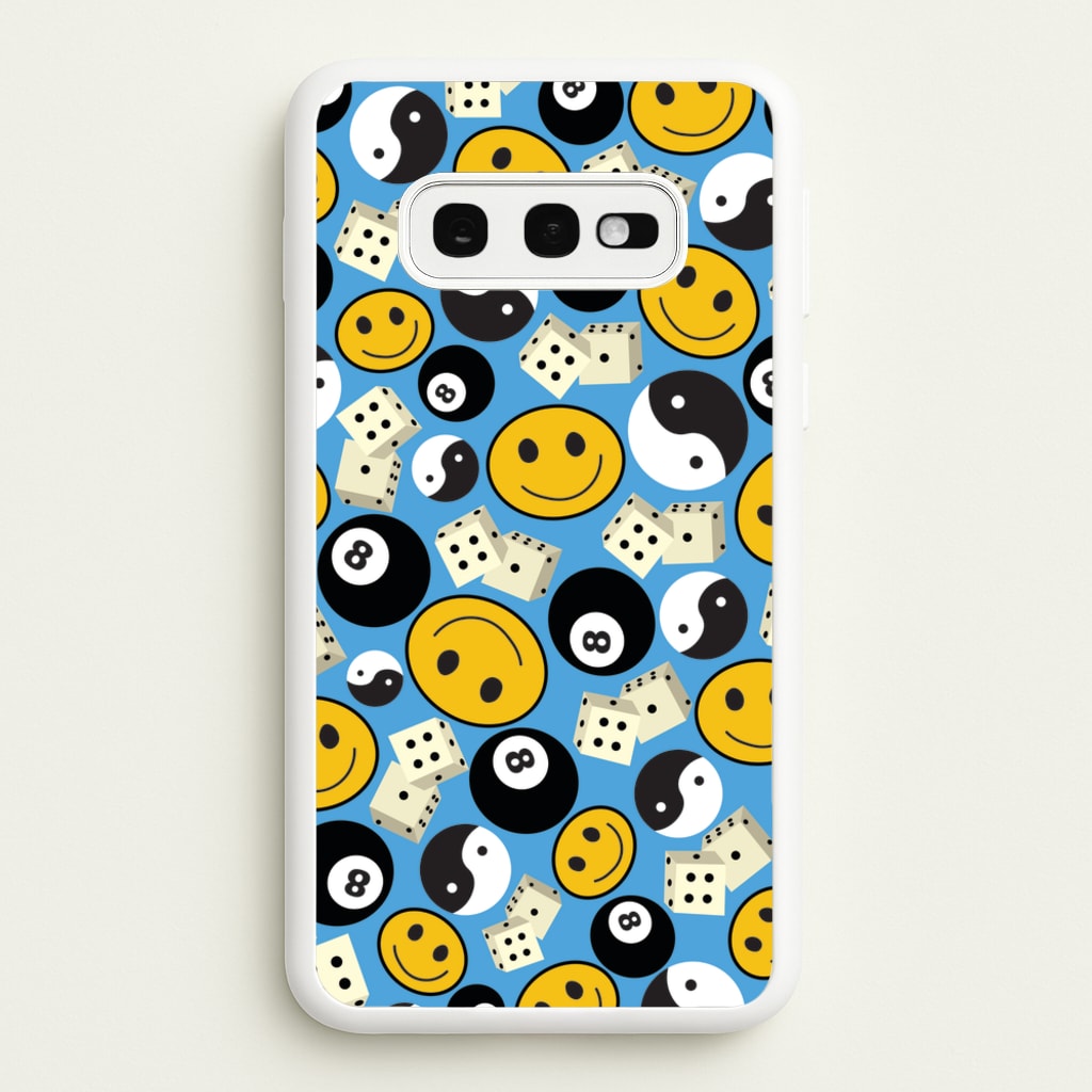 8 Ball Pattern - Skate Aesthetic - Skate Aesthetic Phone Case for Galaxy S10e