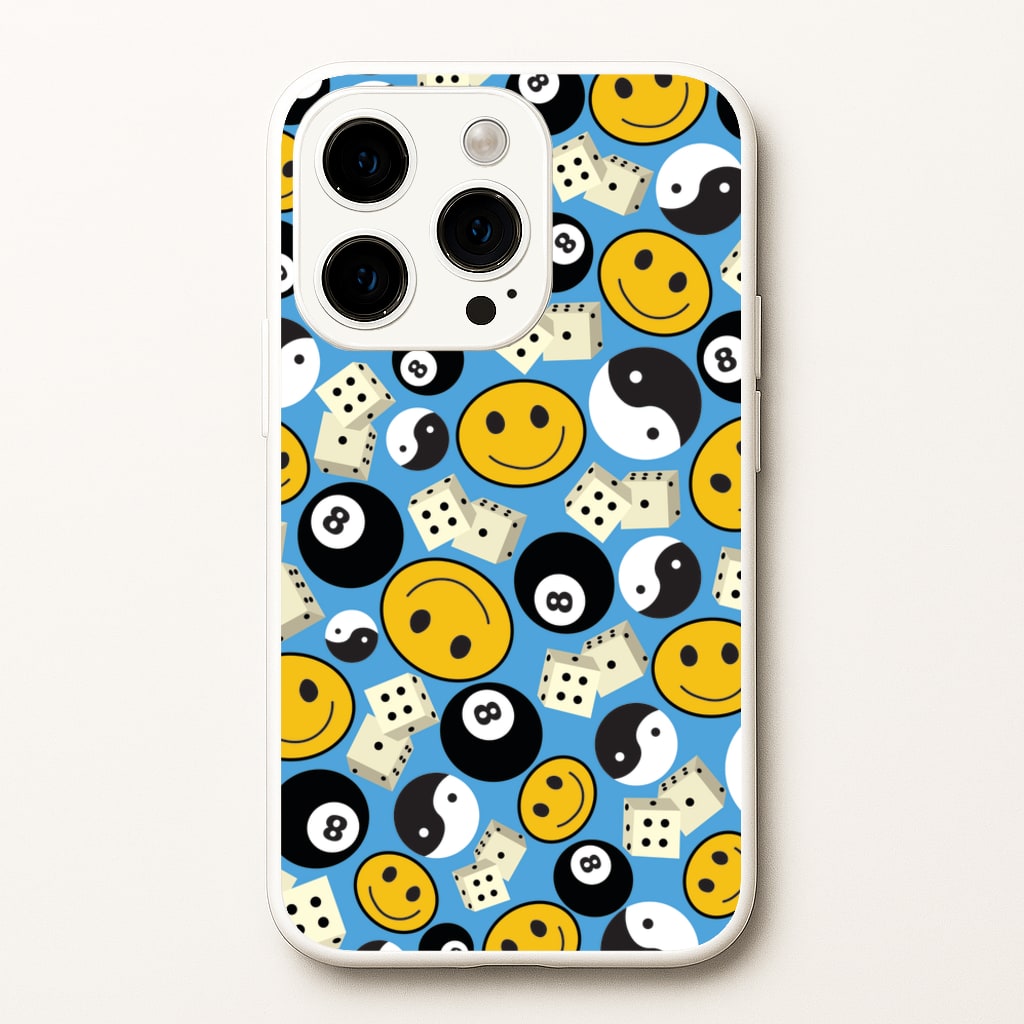 8 Ball Pattern - Skate Aesthetic - Skate Aesthetic Phone Case for iPhone 14 Pro