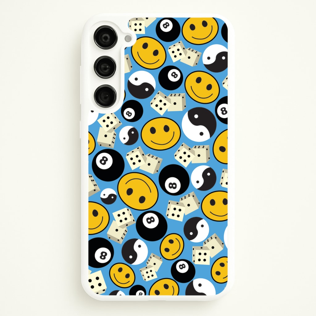 8 Ball Pattern - Skate Aesthetic - Skate Aesthetic Phone Case for Galaxy S23