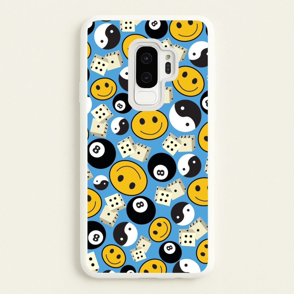 8 Ball Pattern - Skate Aesthetic - Skate Aesthetic Phone Case for Galaxy S9 Plus