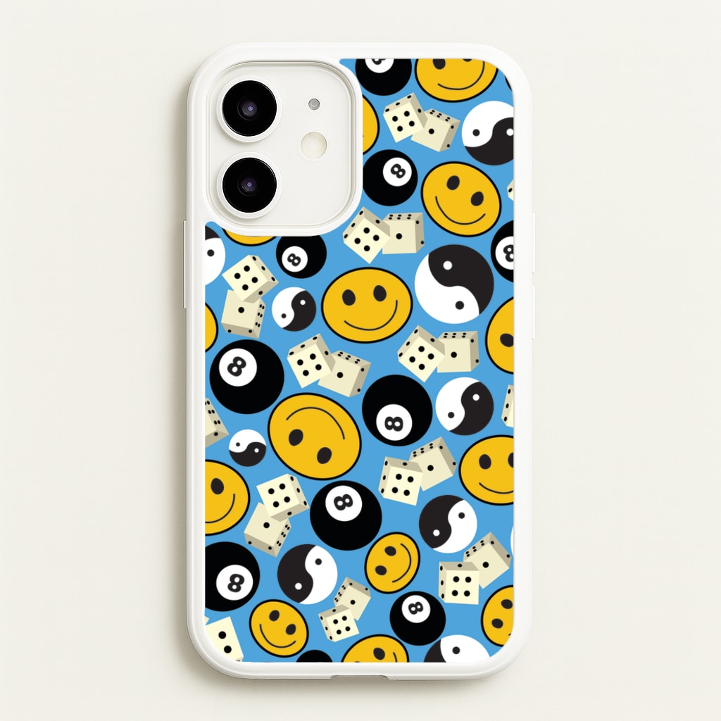 8 Ball Pattern - Skate Aesthetic - Skate Aesthetic Phone Case for iPhone 12 / 12 Pro