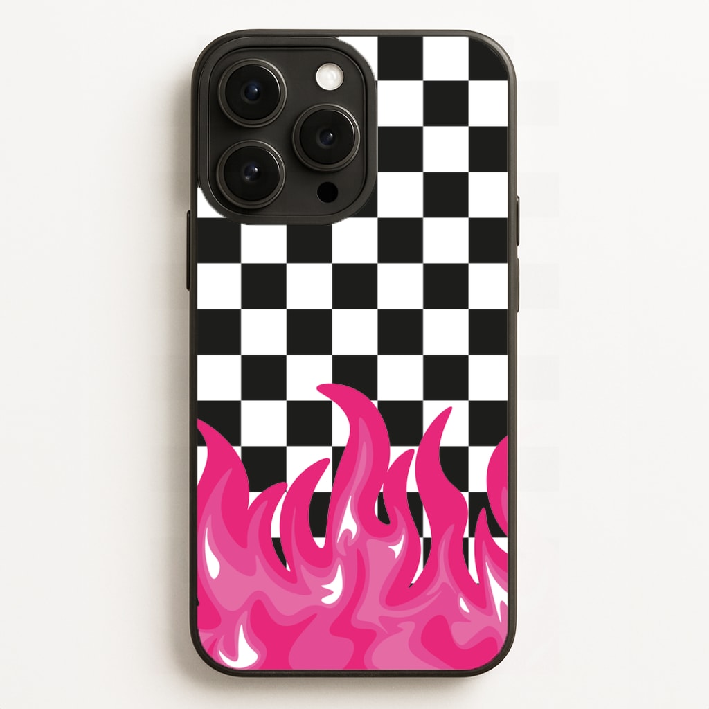Pink Flame - Skate Aesthetic - Skate Aesthetic Phone Case for iPhone 16 Pro Max