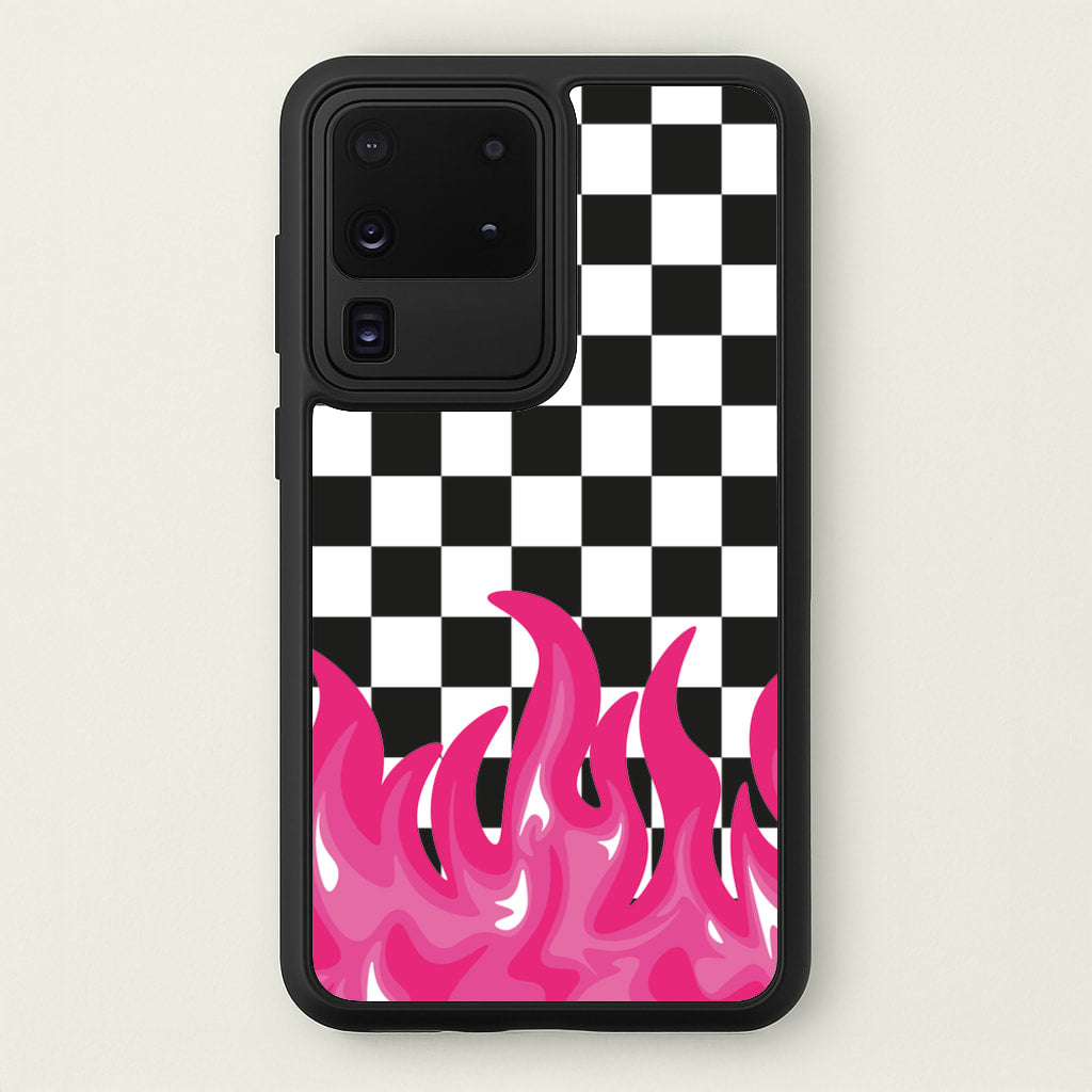 Pink Flame - Skate Aesthetic - Skate Aesthetic Phone Case for Galaxy S20 Ultra