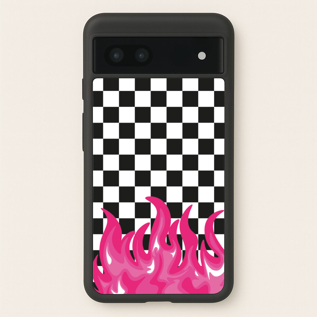 Pink Flame - Skate Aesthetic - Skate Aesthetic Phone Case for Google Pixel 7a