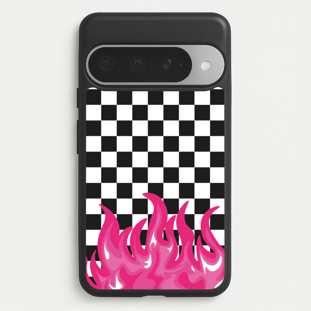 Pink Flame - Skate Aesthetic Phone Case for Google Pixel 10 Pro XL
