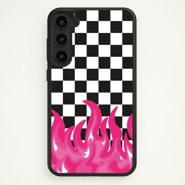 Pink Flame - Skate Aesthetic - Skate Aesthetic Phone Case for Galaxy S23 Plus