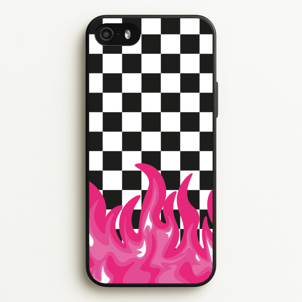 Pink Flame - Skate Aesthetic - Skate Aesthetic Phone Case for iPhone 5 / 5s / SE 2016
