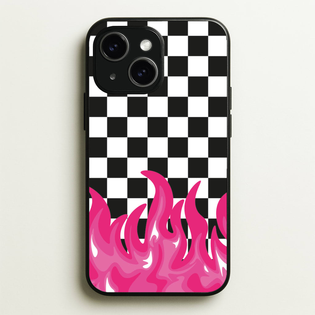 Pink Flame - Skate Aesthetic - Skate Aesthetic Phone Case for iPhone 14
