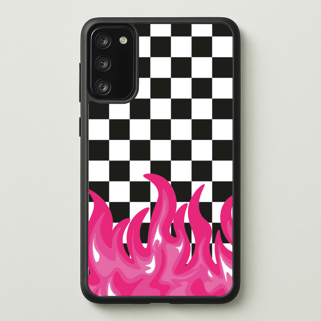Pink Flame - Skate Aesthetic - Skate Aesthetic Phone Case for Galaxy S20FE