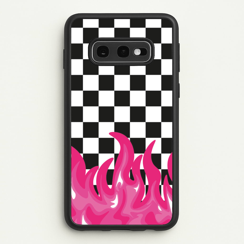 Pink Flame - Skate Aesthetic - Skate Aesthetic Phone Case for Galaxy S10e