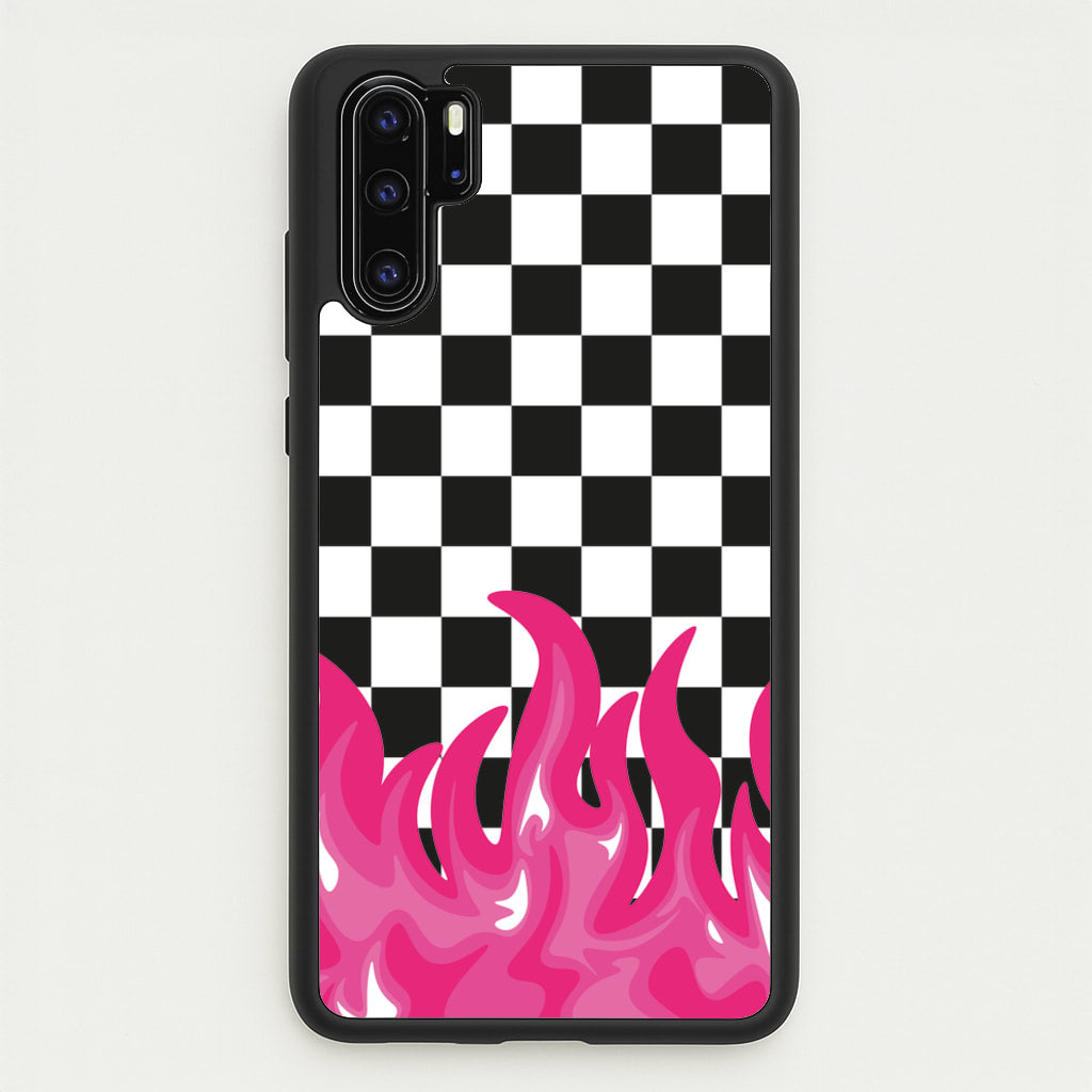 Pink Flame - Skate Aesthetic - Skate Aesthetic Phone Case for Huawei P30 Pro