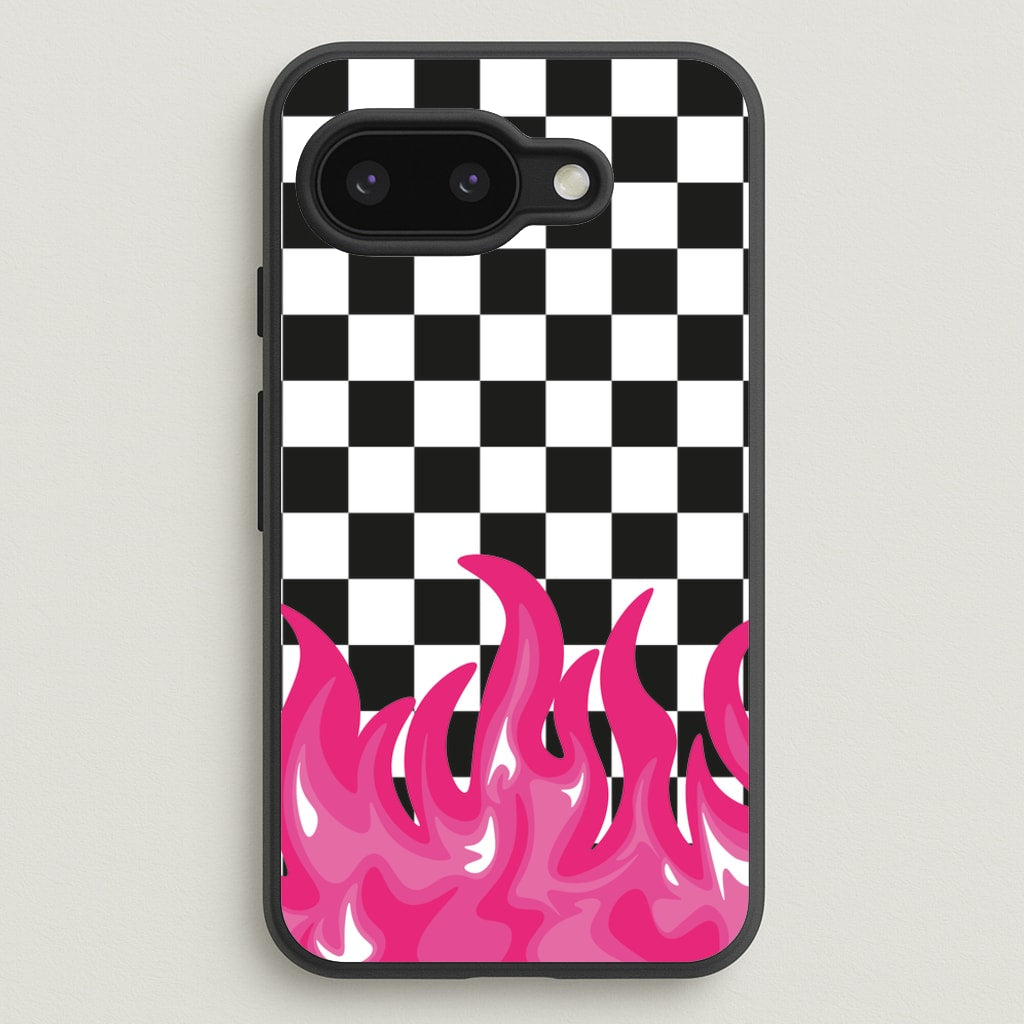 Pink Flame - Skate Aesthetic - Skate Aesthetic Phone Case for Google Pixel 9a