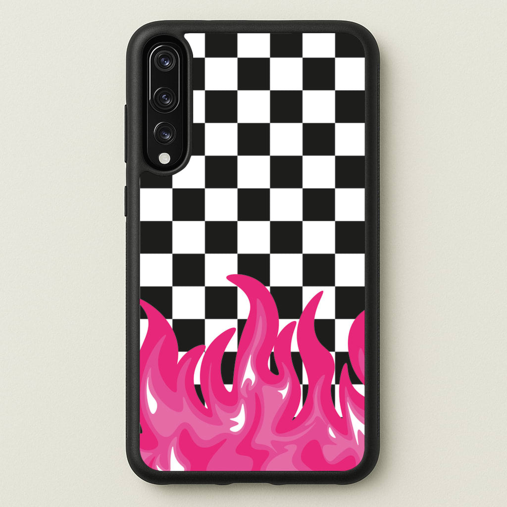 Pink Flame - Skate Aesthetic - Skate Aesthetic Phone Case for Huawei P20 Pro