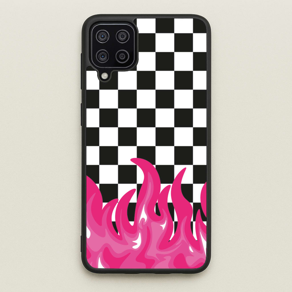 Pink Flame - Skate Aesthetic - Skate Aesthetic Phone Case for Galaxy A12