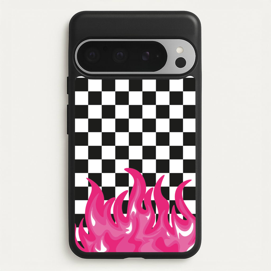 Pink Flame - Skate Aesthetic - Skate Aesthetic Phone Case for Google Pixel 9 Pro XL