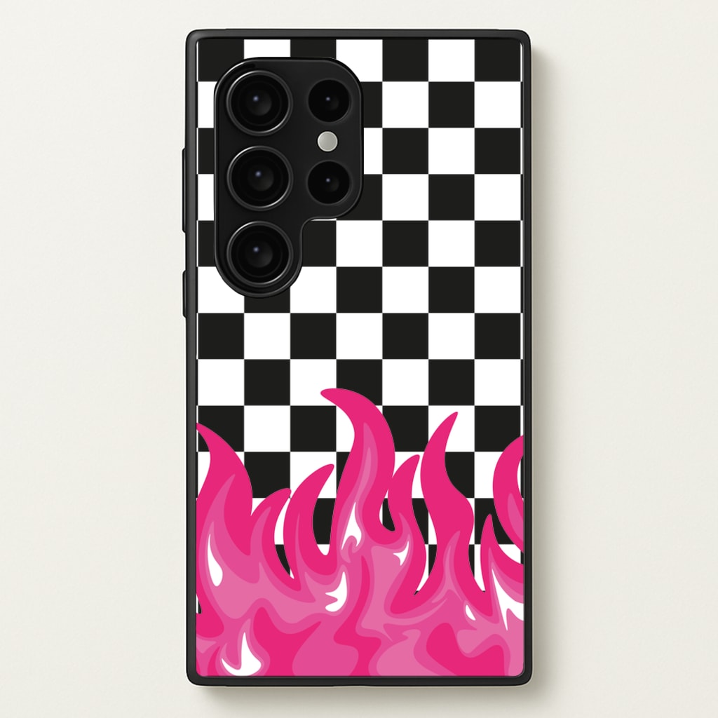 Pink Flame - Skate Aesthetic - Skate Aesthetic Phone Case for Galaxy S24 Ultra