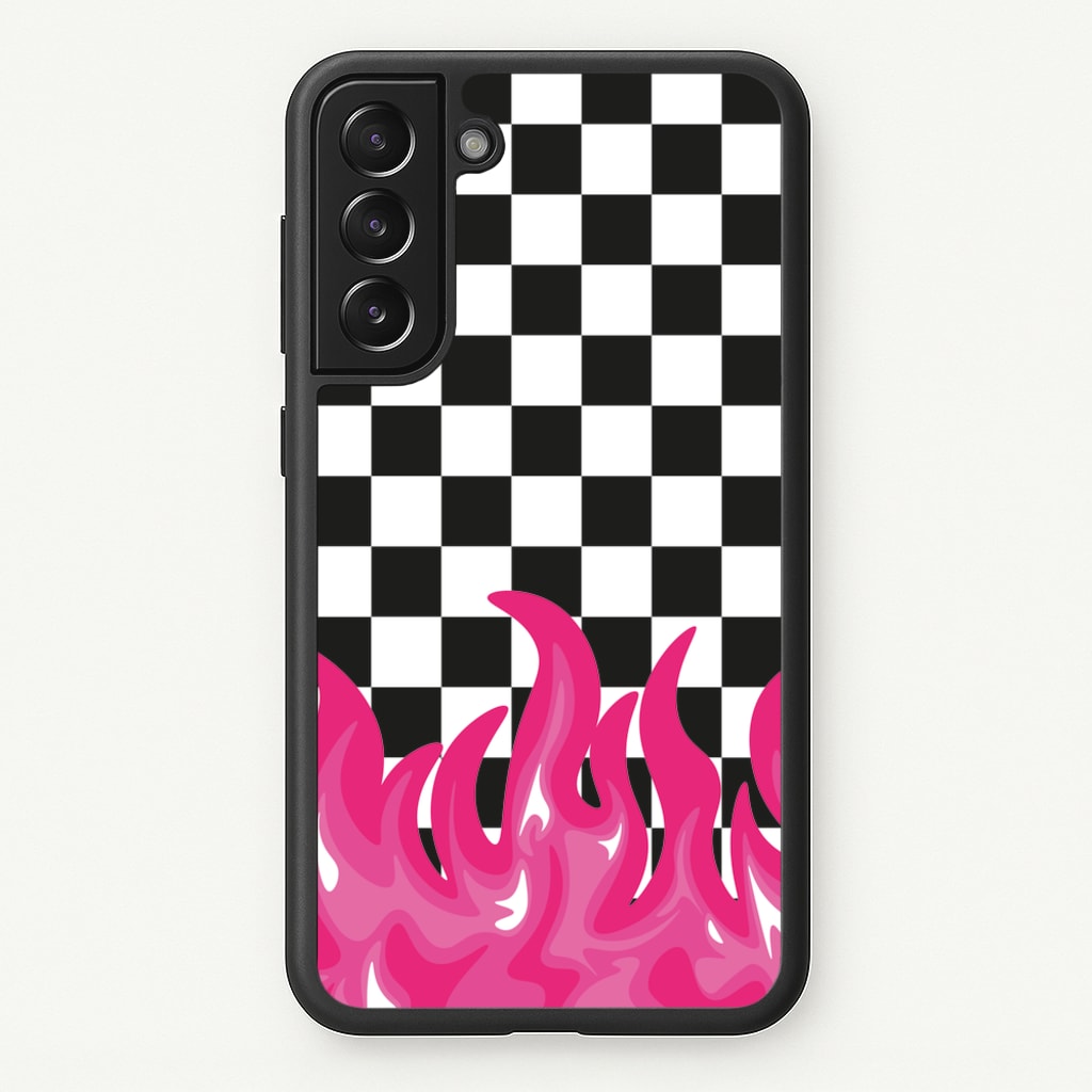 Pink Flame - Skate Aesthetic - Skate Aesthetic Phone Case for Galaxy S21
