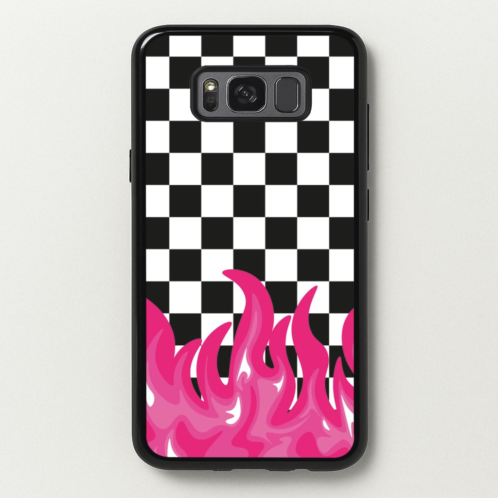 Pink Flame - Skate Aesthetic - Skate Aesthetic Phone Case for Galaxy S8 Plus