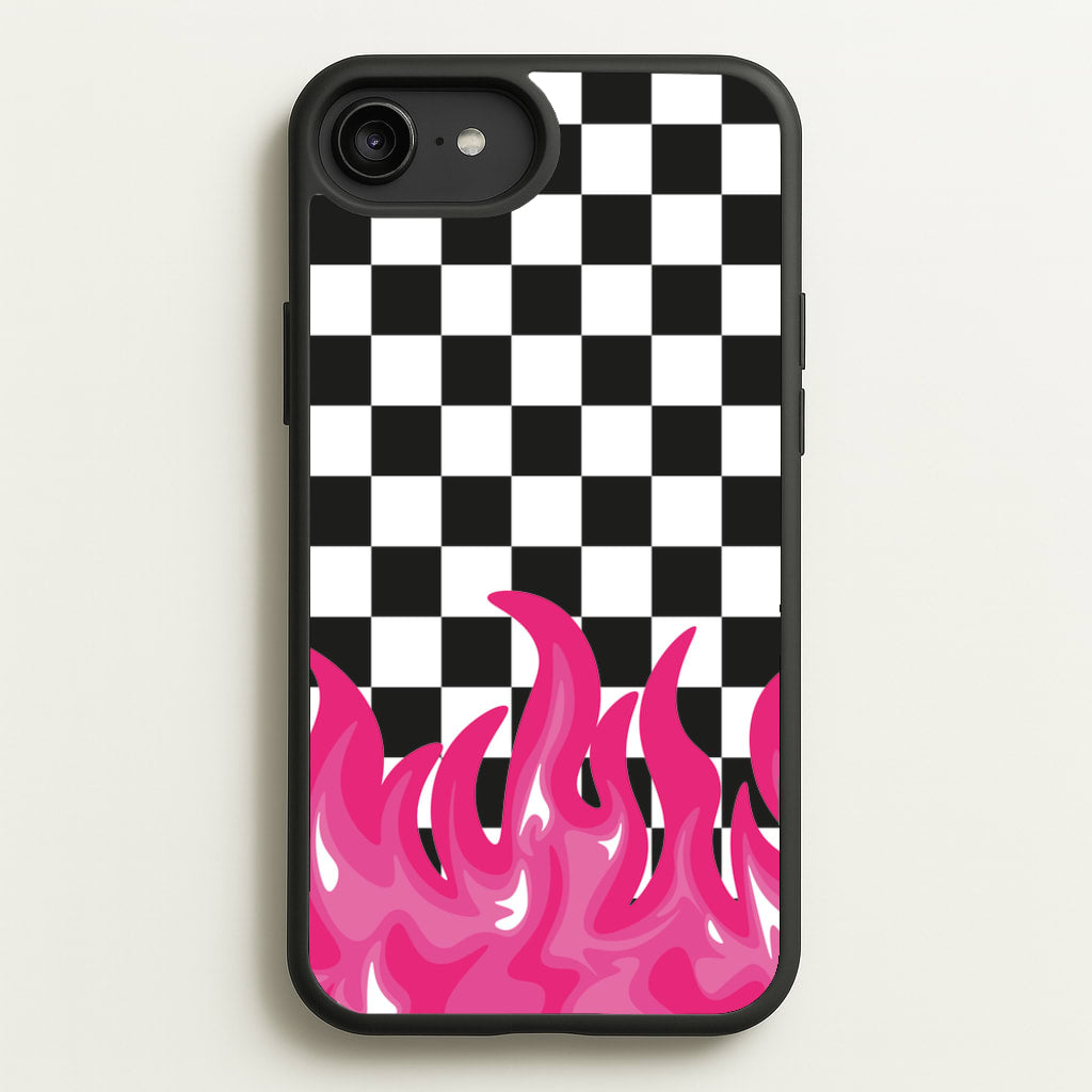 Pink Flame - Skate Aesthetic - Skate Aesthetic Phone Case for iPhone 6 Plus / 7 Plus / 8 Plus