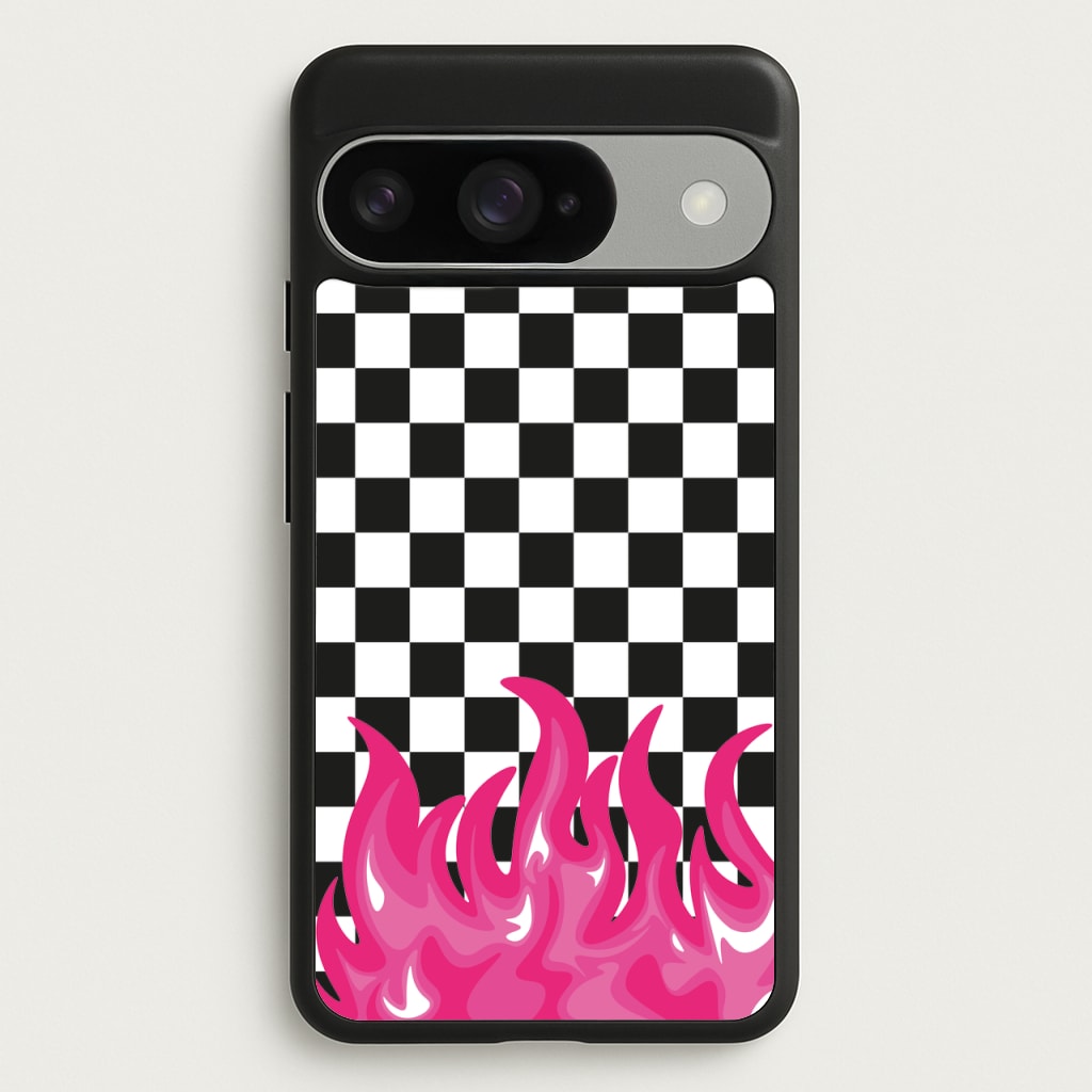 Pink Flame - Skate Aesthetic Phone Case for Google Pixel 10 / 10 Pro