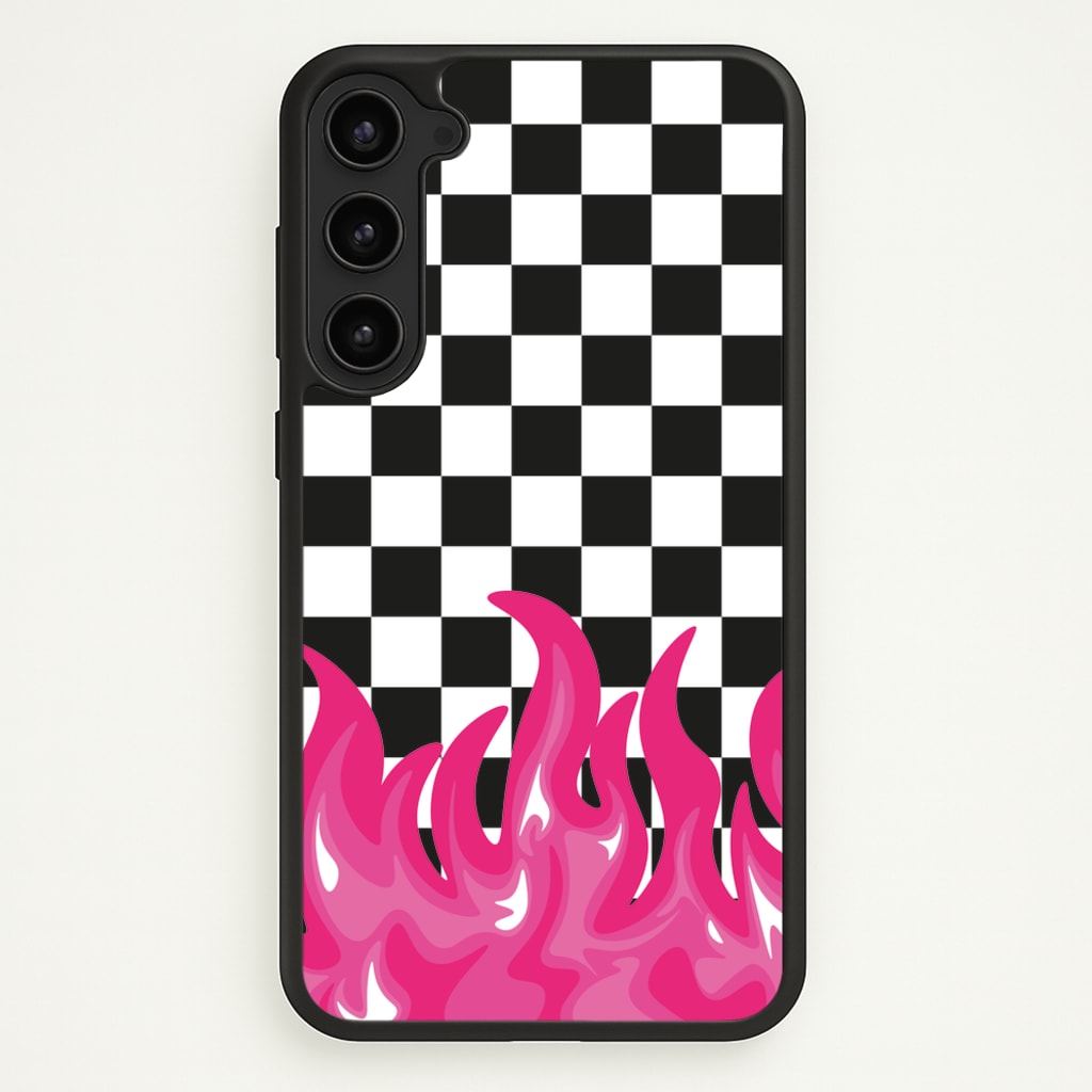 Pink Flame - Skate Aesthetic - Skate Aesthetic Phone Case for Galaxy S23