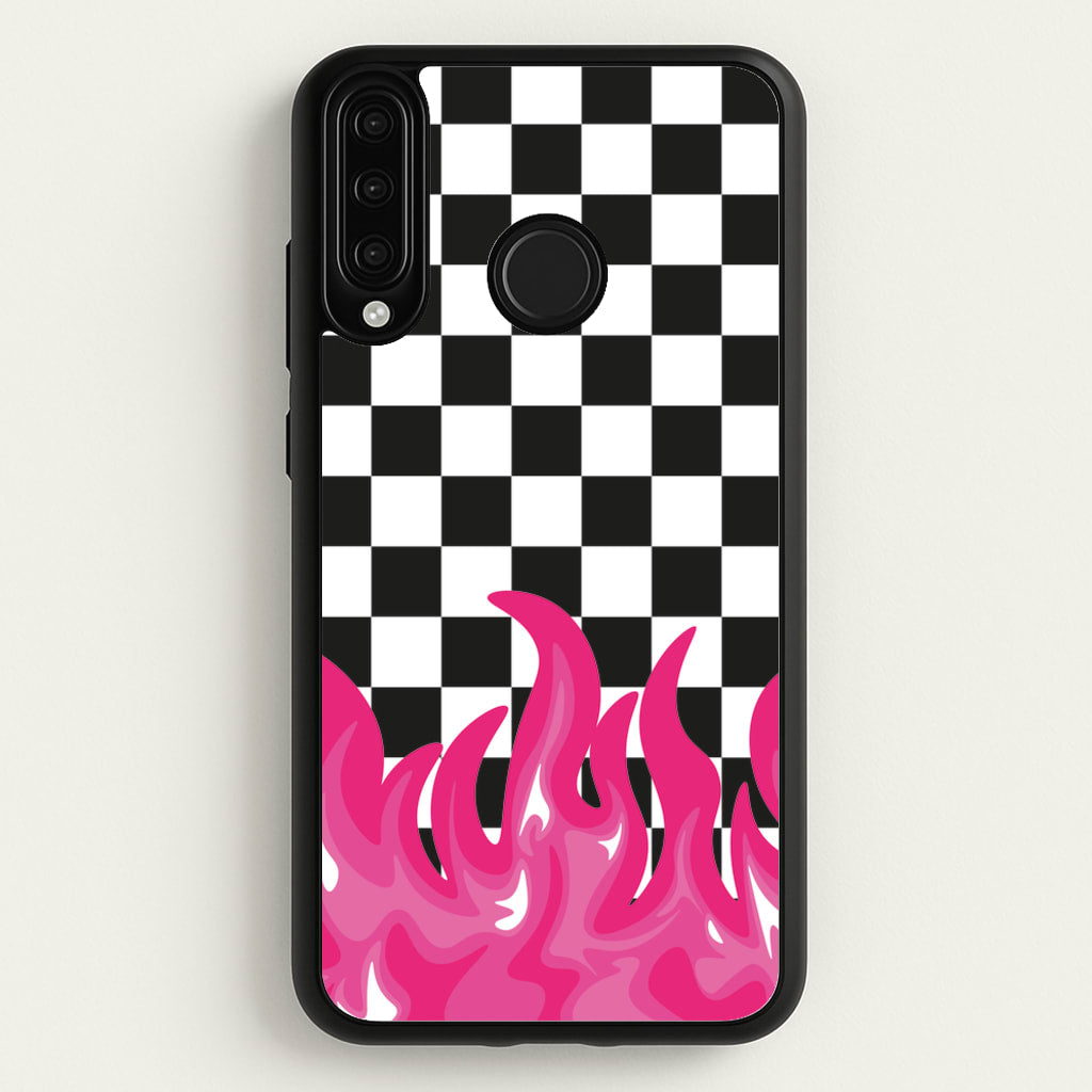 Pink Flame - Skate Aesthetic - Skate Aesthetic Phone Case for Huawei P30 Lite