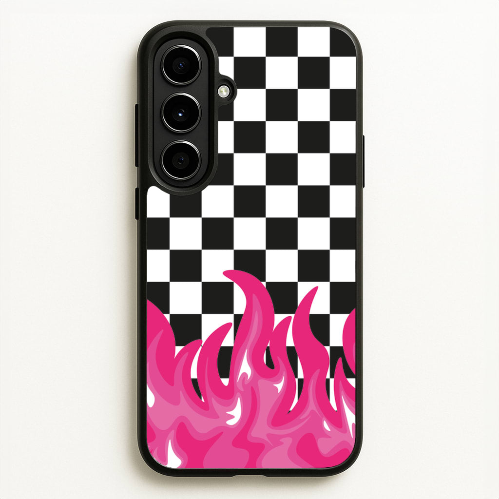 Pink Flame - Skate Aesthetic - Skate Aesthetic Phone Case for Galaxy A56